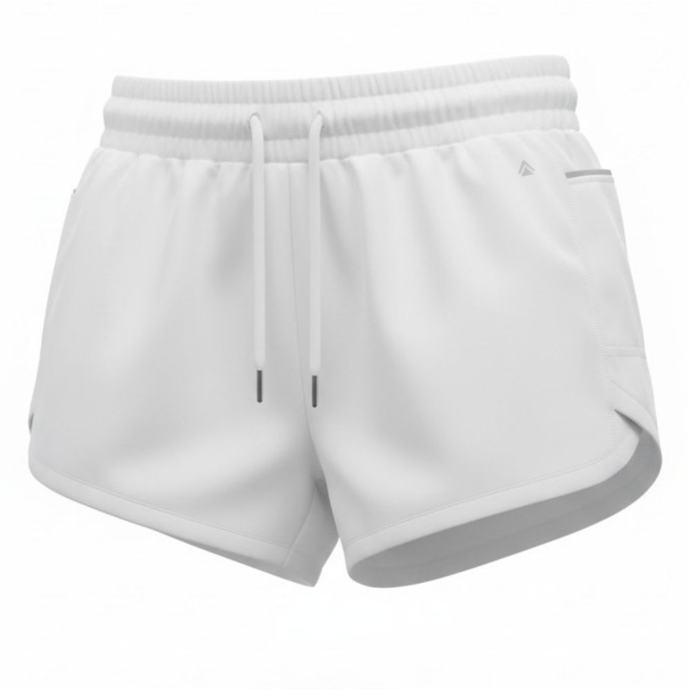 Women's Athletic Shorts in White